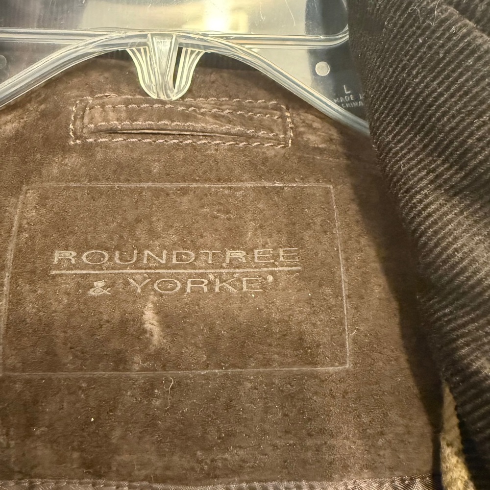 Roundtree & Yorke Dark Brown Corduroy Blazer
